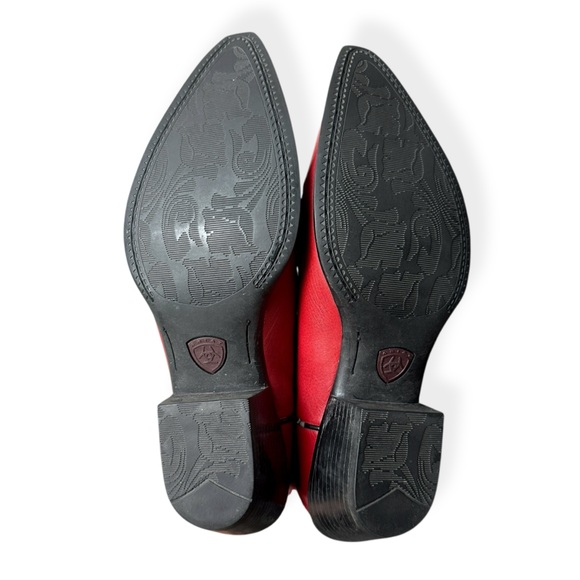 Ariat Heritage R Toe Boots Red Leather Women's Size 9 B Western Cowgirl - Picture 8 of 15